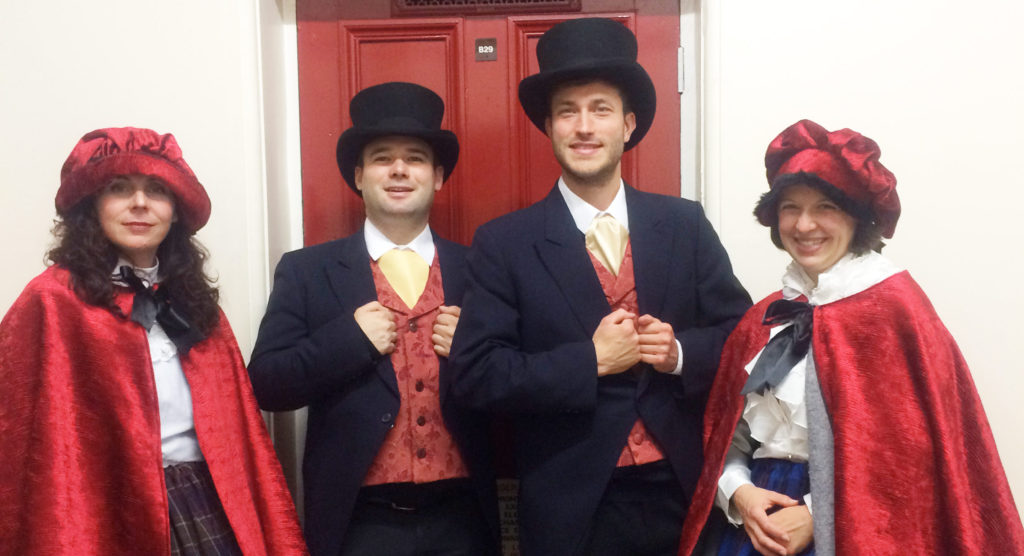 The London Carol Singers as Victorian Carolers